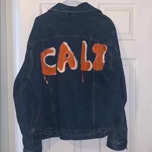 oversized custom denim jacket